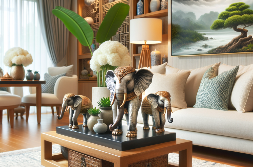Figuras elefantes para buena suerte: significado en la decoración según el Feng Shui